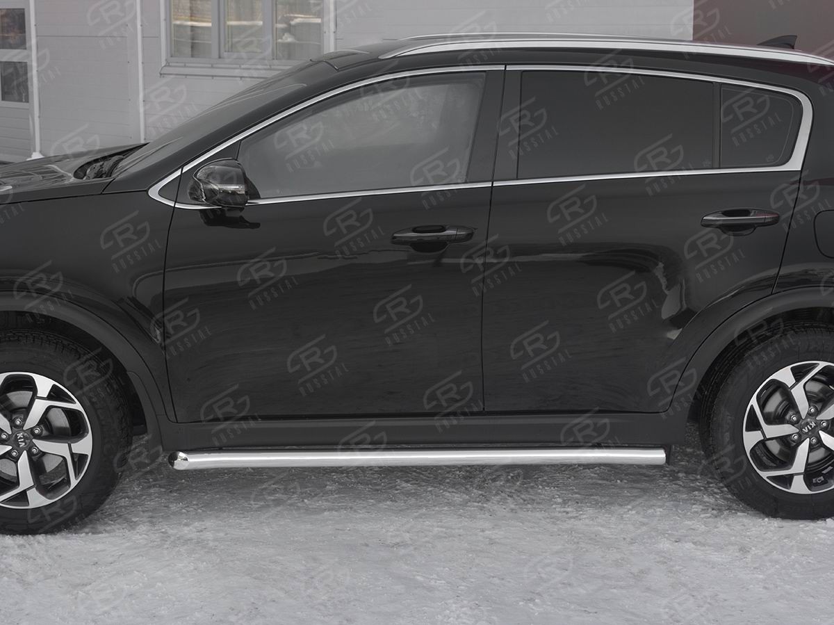 Руссталь KST-003188 пороги труба d63 секция на Kia Sportage 2018-