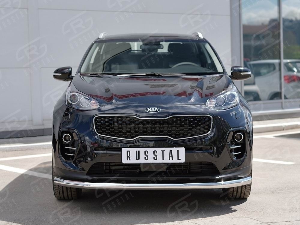 Руссталь KSZ-002283 защита переднего бампера d63 секция на KIA Sportage 2016-