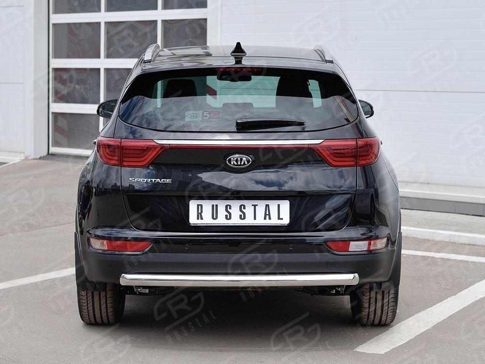 Руссталь KSZ-002295 защита заднего бампера d63 дуга на KIA Sportage 2016-