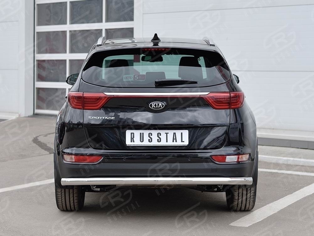 Руссталь KSZ-002296 защита заднего бампера d63 секция на KIA Sportage 2016-