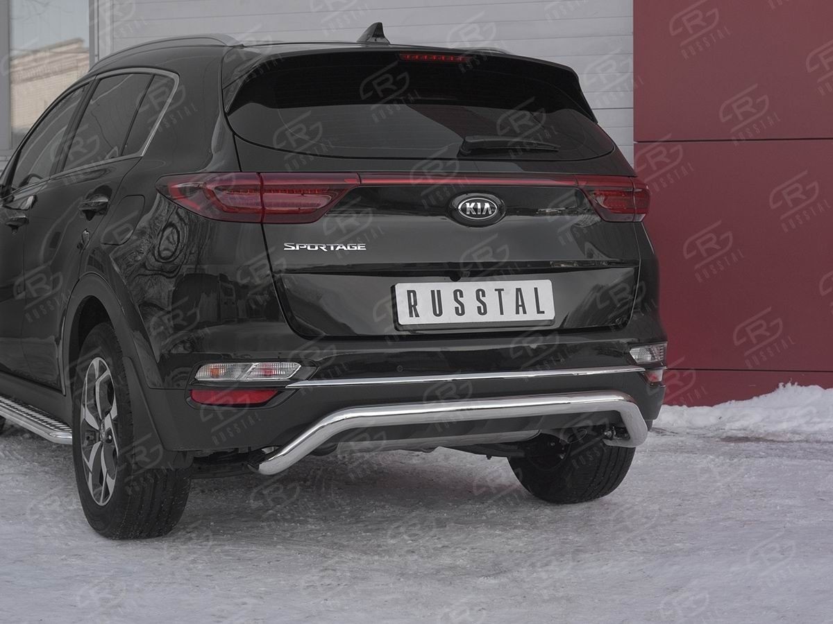 Руссталь KSZ-003194 защита заднего бампера d63 волна под машину на Kia Sportage 2018-