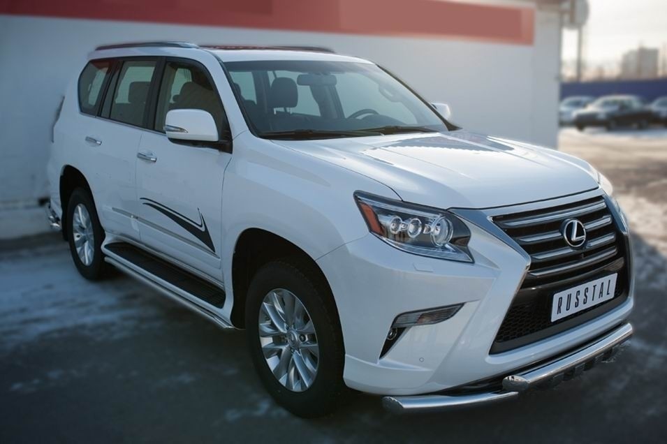 Руссталь LGXT-001845 защита порогов d42 на Lexus GX 460 2014-