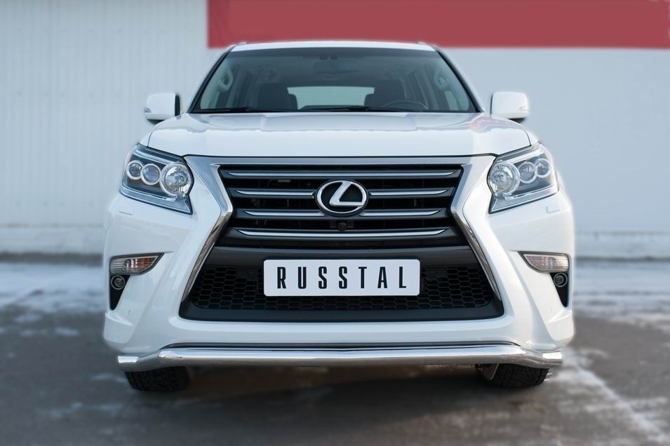 Руссталь LGXZ-001837 защита переднего бампера d63 (волна) на Lexus GX 460 2014-