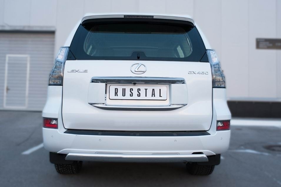 Руссталь LGXZ-001846 защита заднего бампера d75х42 (дуга) на Lexus GX 460 2014-