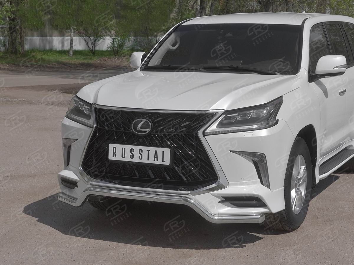 Руссталь LLX4SZ-003232 защита переднего бампера d63 волна на Lexus LX450d-LX570 (TRD Superior) 2015-