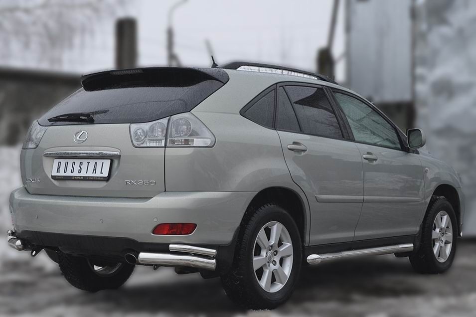 Руссталь LRT-000395 пороги труба d76 на Lexus RX300 2003-2008