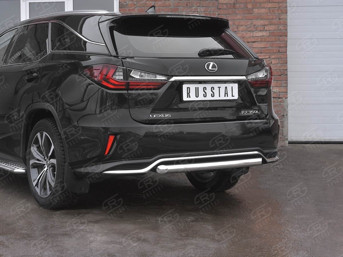 Руссталь LRX3Z-003226 защита заднего бампера d63 дуга на Lexus RX 350L (not F-Sport) 2018-