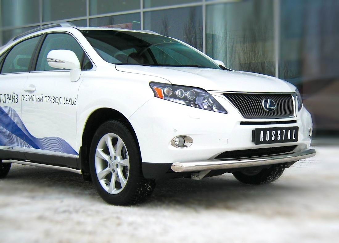 Руссталь LRXZ-000400 защита переднего бампера d76 (дуга) на Lexus RX270-350-450 2009-