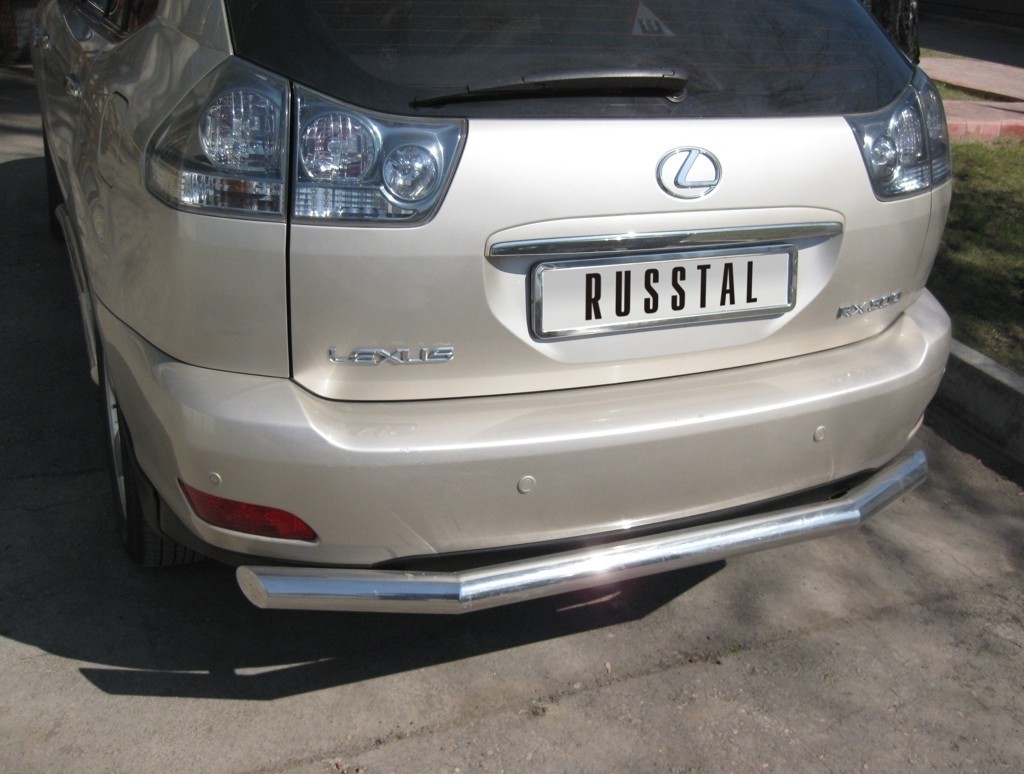 Руссталь LRZ-000397 защита заднего бампера d63 на Lexus RX300 2003-2008