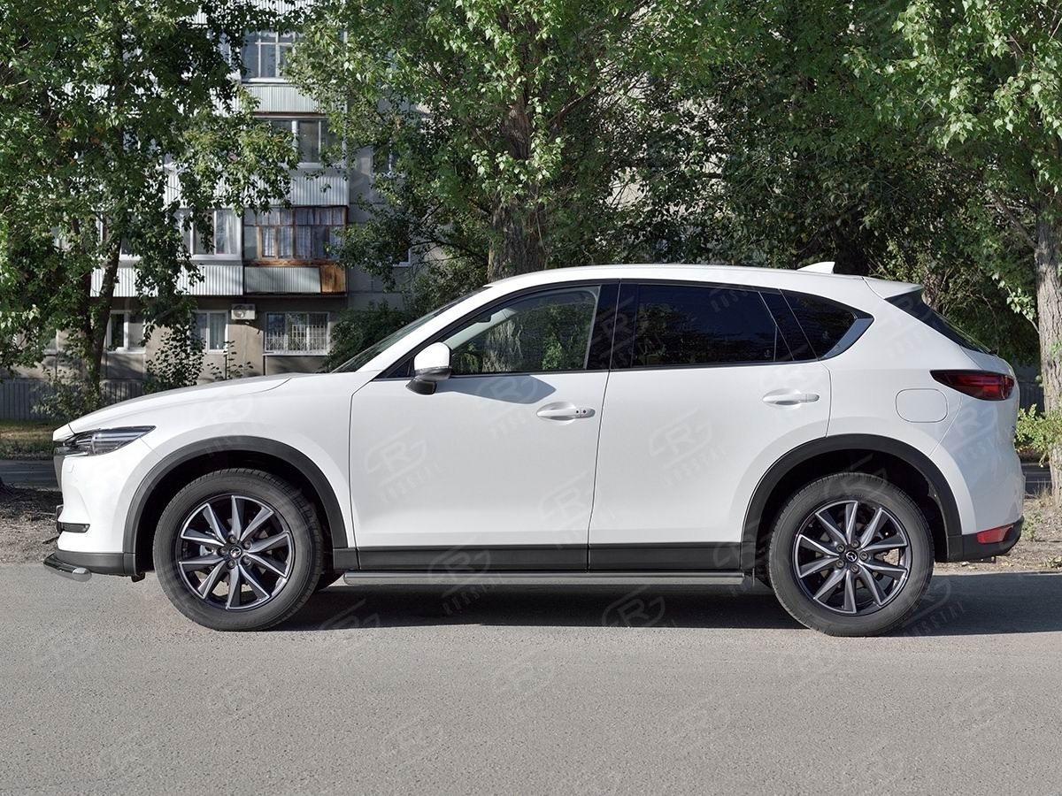 Руссталь M5T-0027983 пороги труба d63 (со скругленными торцами) на Mazda CX-5 2017-