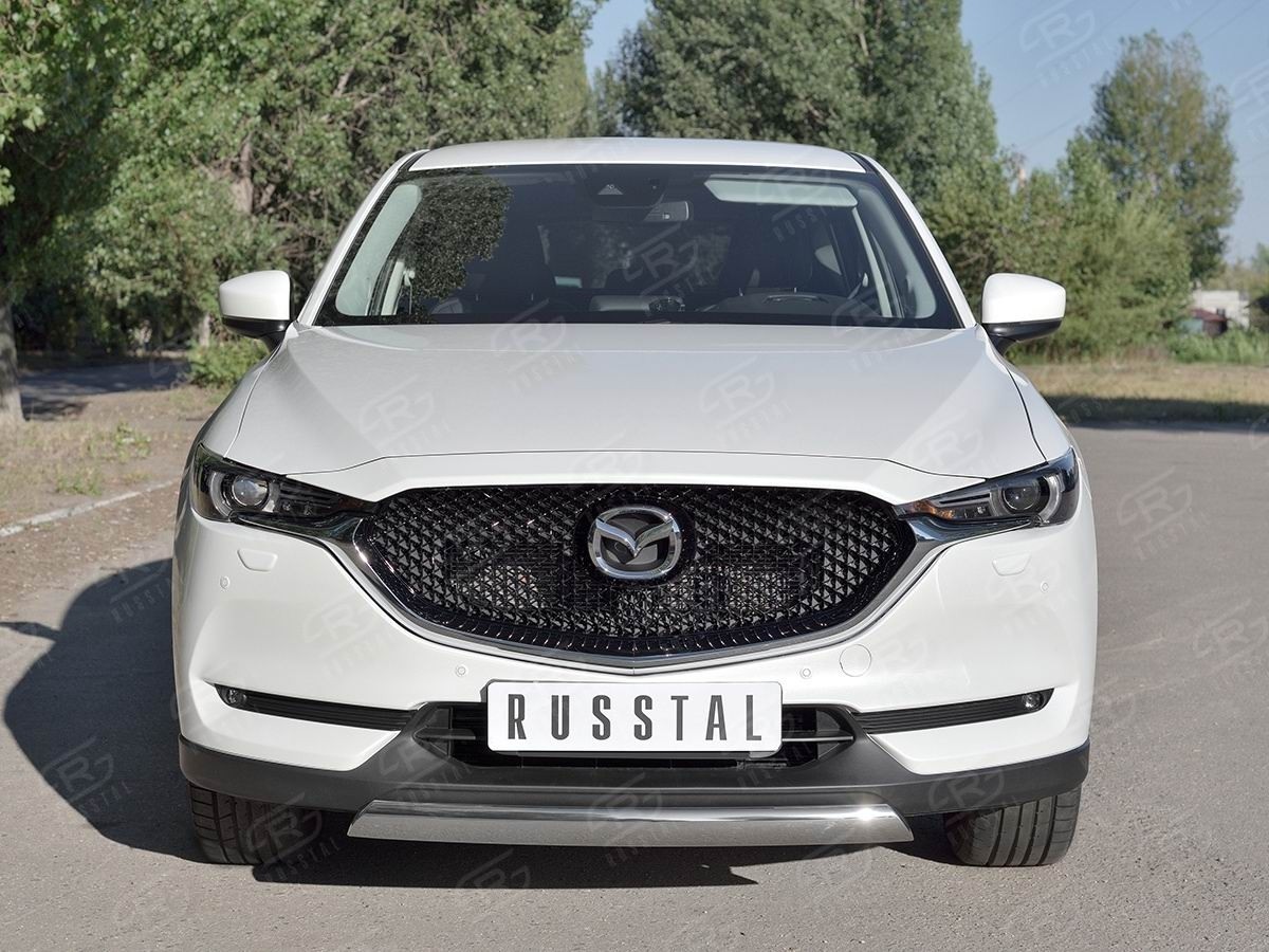 Руссталь M5Z-002793 защита переднего бампера d75х42 дуга на Mazda CX-5 2017-