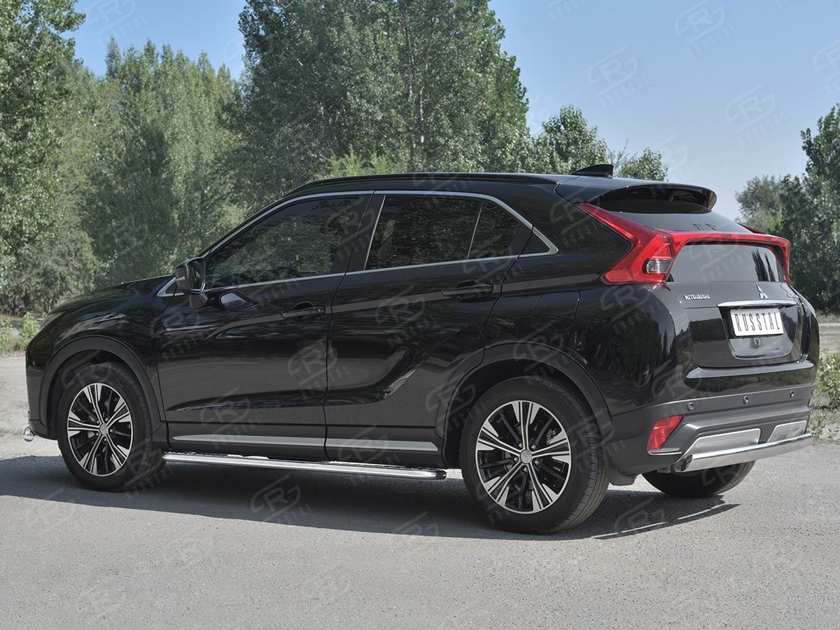 Руссталь MEZ-003049 защита заднего бампера d75х42 дуга на Mitsubishi Eclipse Cross 2018- 