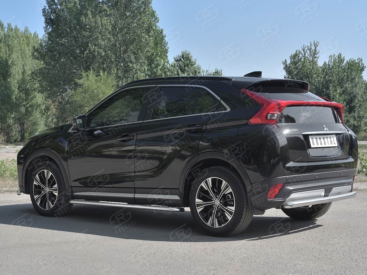 Руссталь MEZ-003050 защита заднего бампера d63 дуга на Mitsubishi Eclipse Cross 2018- 