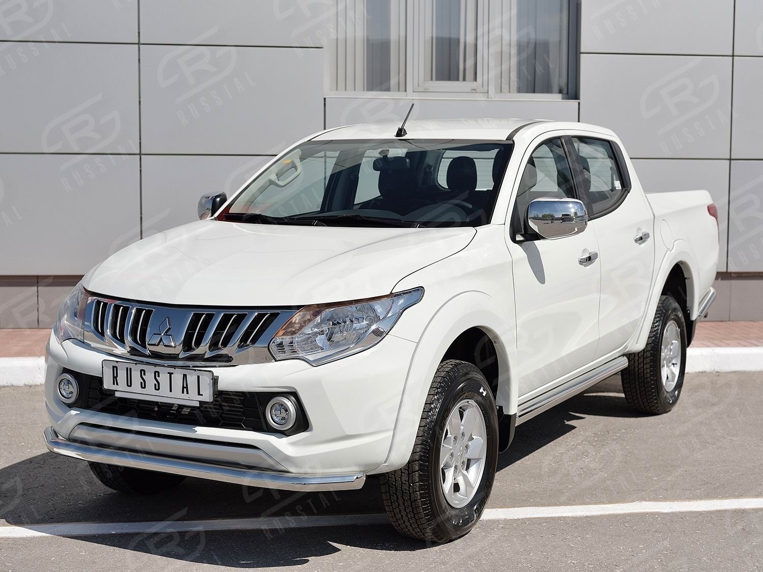 Руссталь ML2T-0022481 пороги труба d76 (со скошенными торцами) на Mitsubishi L200 2015-