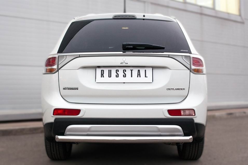 Руссталь MORZ-001907 защита заднего бампера d63 (дуга) на Mitsubishi Outlander 2014