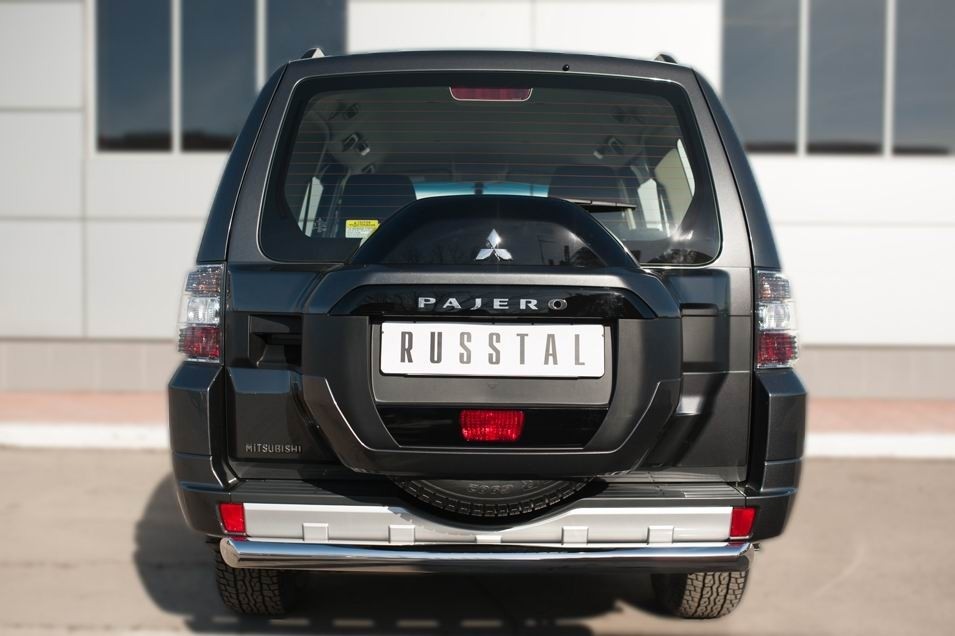 Руссталь MPZ-002048 защита заднего бампера d76 (дуга) на Mitsubishi Pajero 4 2014-