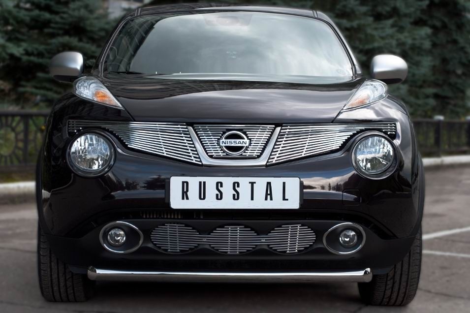 Руссталь NJ4Z-000880 защита переднего бампера d63 (дуга) на Nissan Juke 4х4 2010-