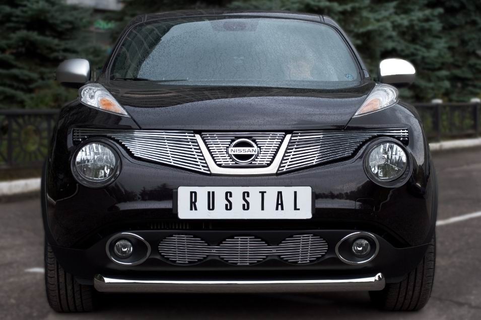 Руссталь NJ4Z-000881 защита переднего бампера d76 (дуга) на Nissan Juke 4х4 2010-