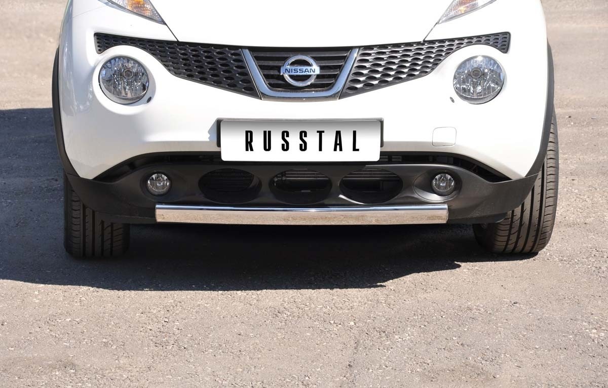 Руссталь NJZ-000951 защита переднего бампера овал d75x42 на Nissan Juke 4X2 2010-