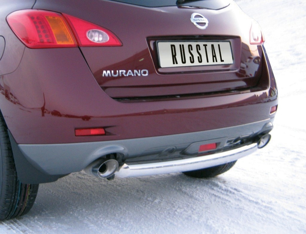 Руссталь NMZ-010313 защита заднего бампера d63 на Nissan Murano 2010-