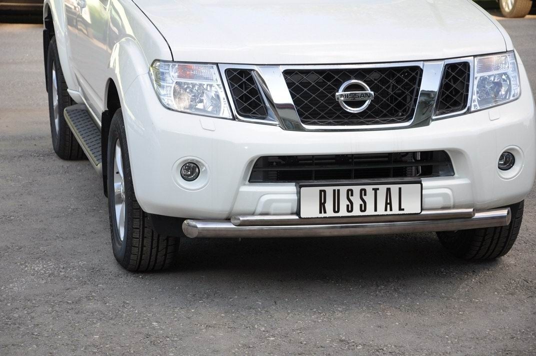 Руссталь NNZ-000353 защита переднего бампера d76/42 (дуга) на Nissan Pathfinder 2010-2013