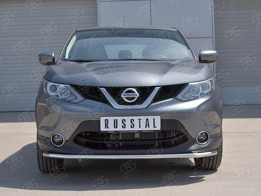 Руссталь NQAZ-002305 защита переднего бампера d42 секция на Nissan Qashqai 2015 SPB