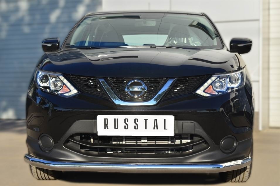 Руссталь NQQZ-001786 защита переднего бампера d63 (секции) на Nissan Qashqai 2014-