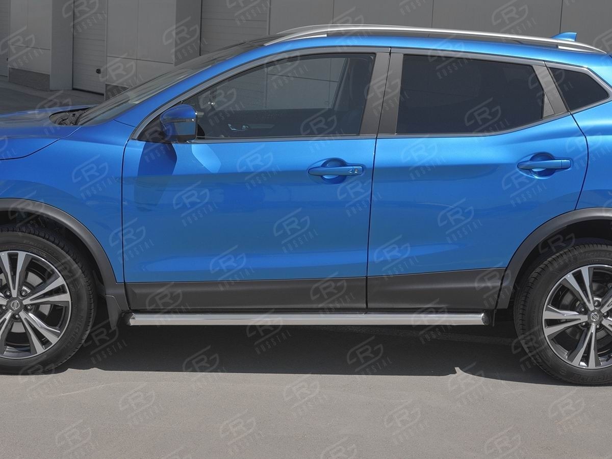 Руссталь NQST-0032481 пороги труба d63 (со скошенными торцами) на Nissan Qashqai 2019-