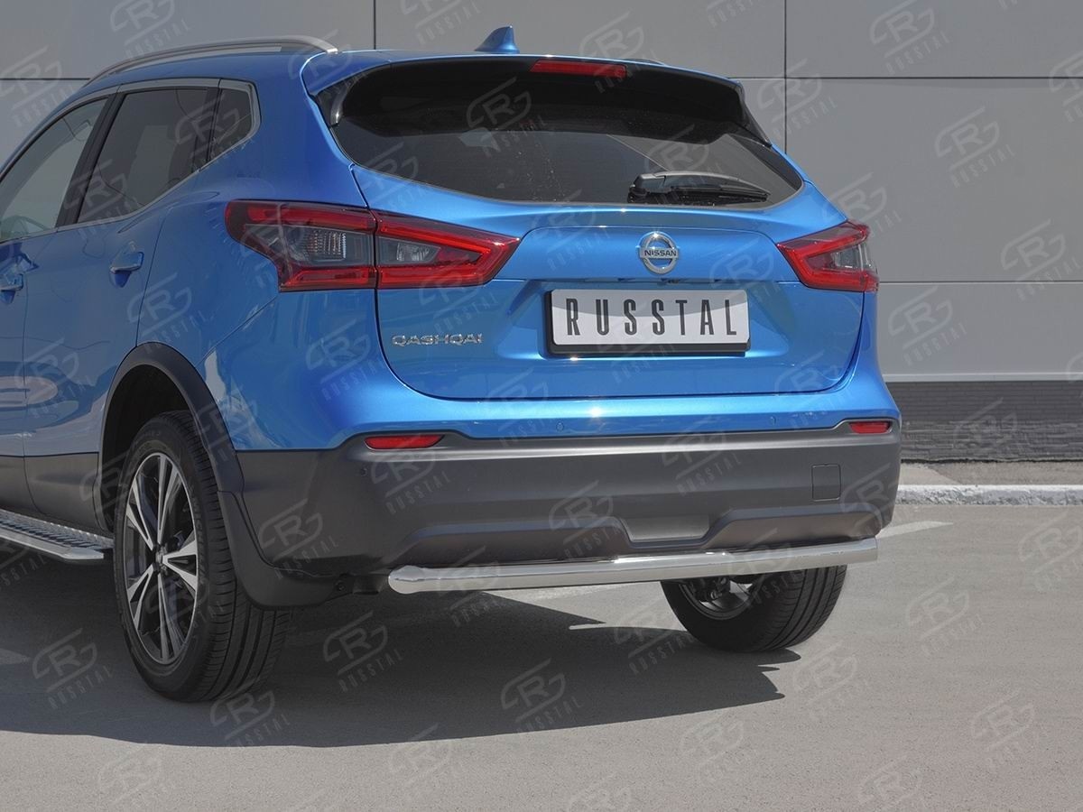 Руссталь NQSZ-003252 защита заднего бампера d63 дуга на Nissan Qashqai 2019-