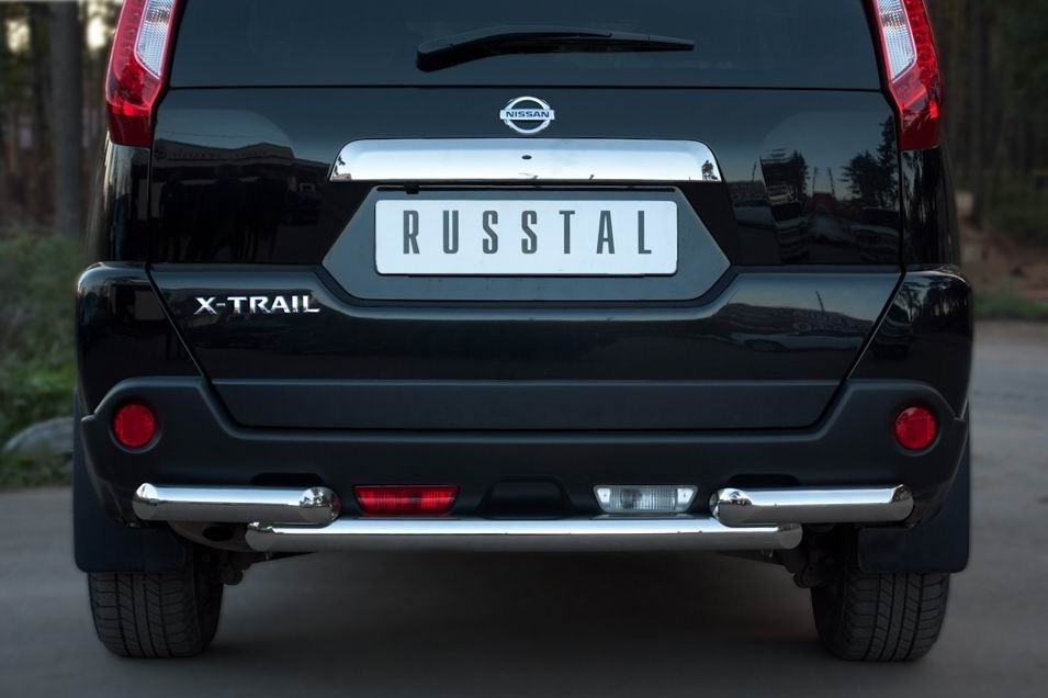 Руссталь NTZ-000918 защита заднего бампера d63/63 на Nissan X-Trail 2011-