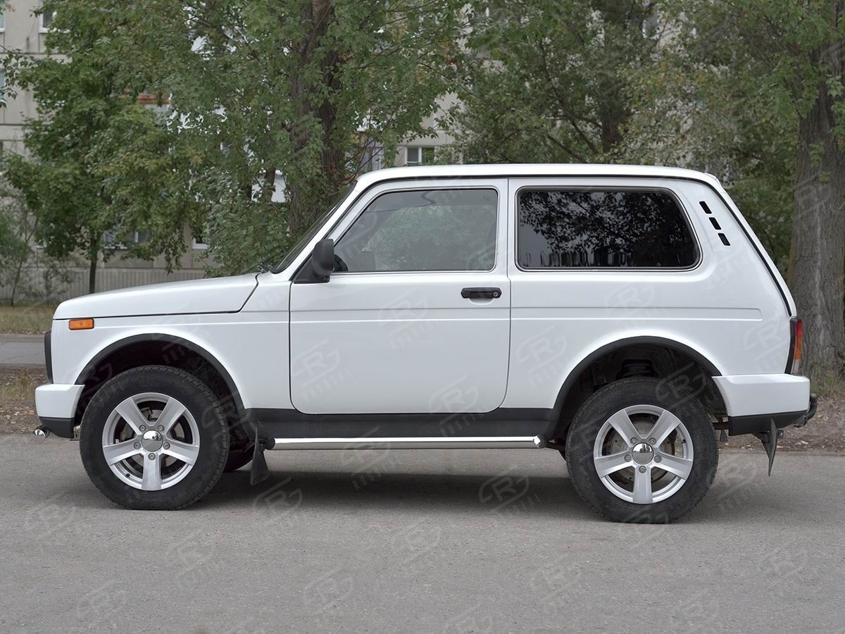 Руссталь NUT-0028121 пороги труба d63 (со скошенными торцами) 3дв. на Lada 4x4 Urban 2014-