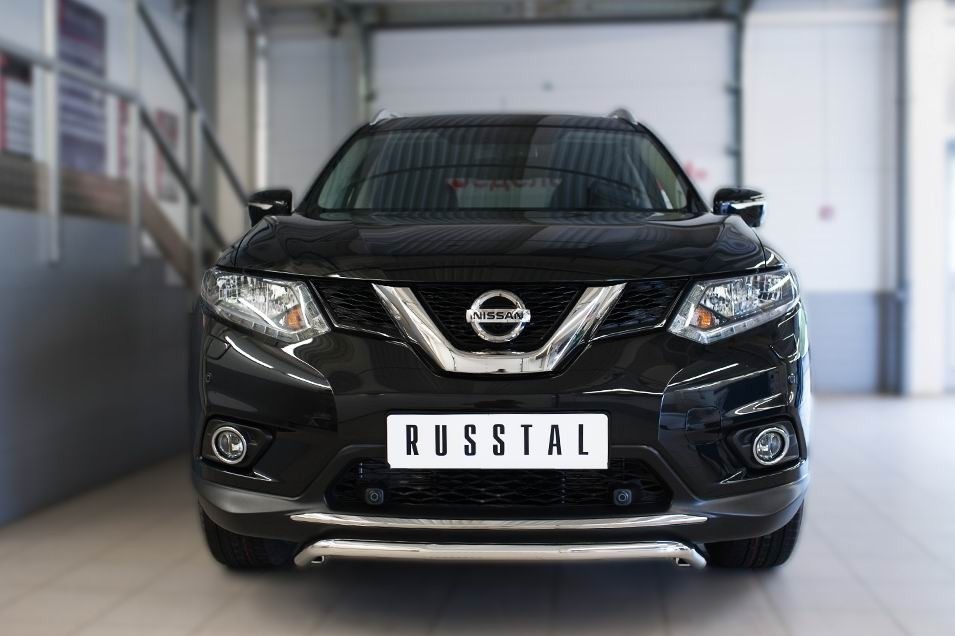 Руссталь NXZ-002082 защита переднего бампера d42 (волна) на Nissan X-Trail 2015