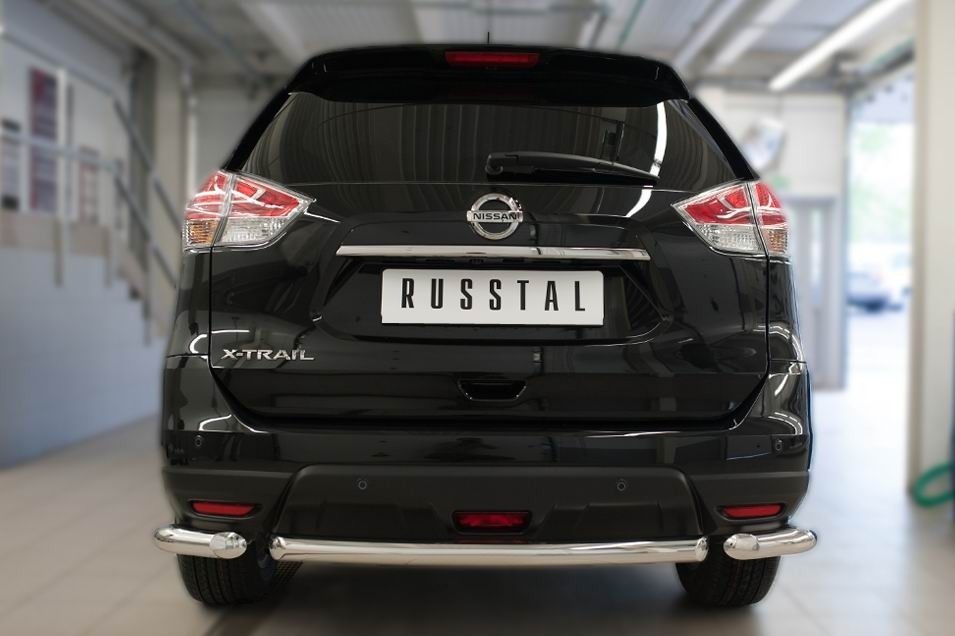 Руссталь NXZ-002091 защита заднего бампера d63 (дуга) на Nissan X-Trail 2015