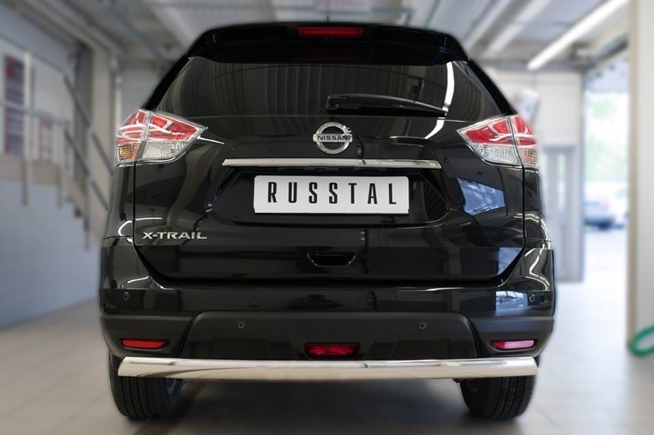 Руссталь NXZ-002092 защита заднего бампера d75х42 (дуга) на Nissan X-Trail 2015