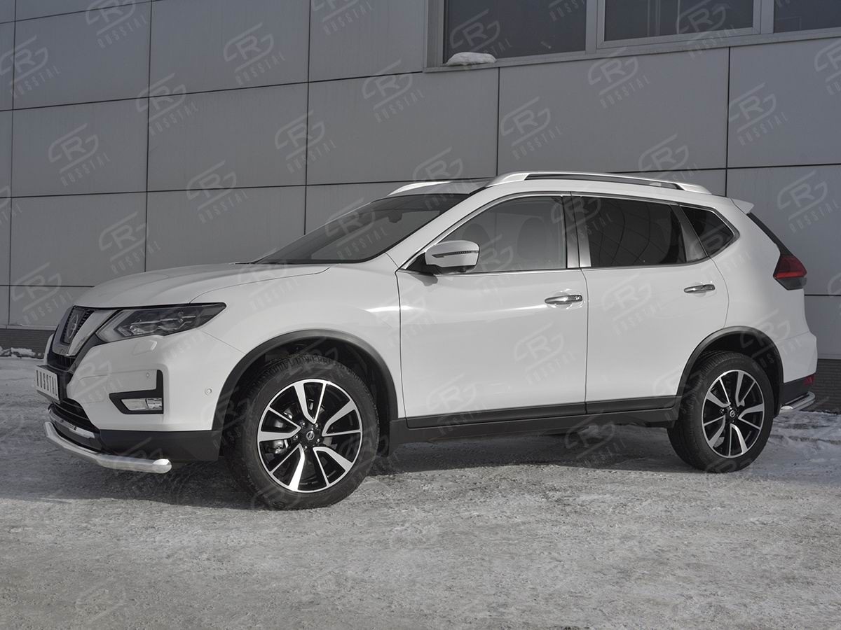 Руссталь NXZ-003151 защита переднего бампера d63 секции на Nissan X-Trail (T32) 2018-