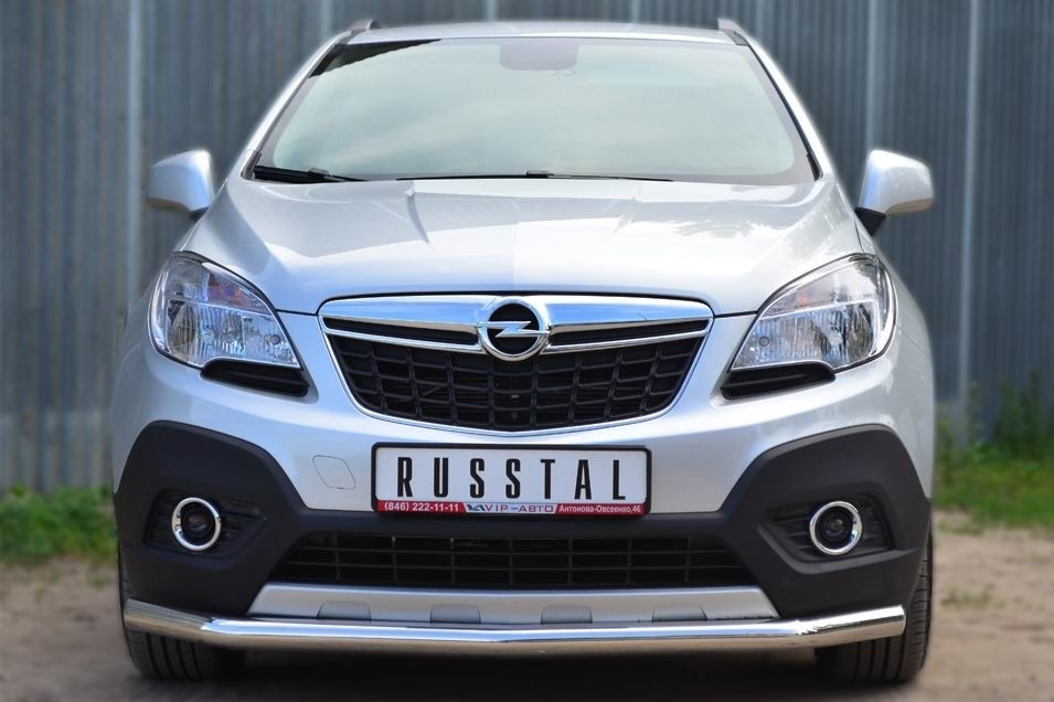 Руссталь OMZ-001350 защита переднего бампера d63 (секции) на Opel Mokka 2013