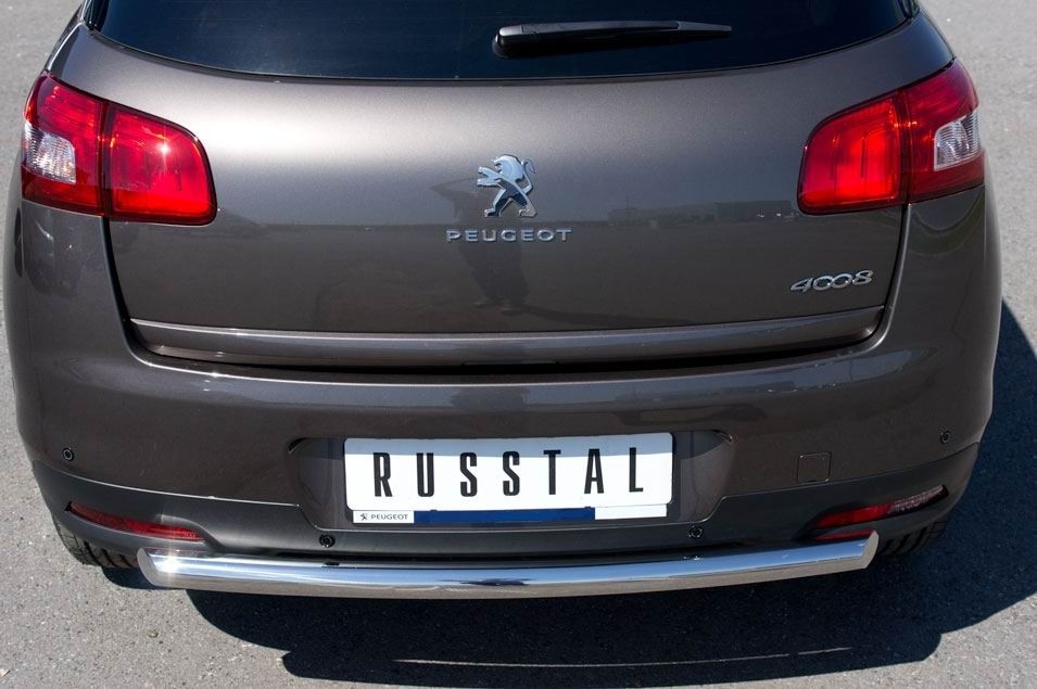 Руссталь P48Z-000538 защита заднего бампера d63 на Peugeot 4008 2012-