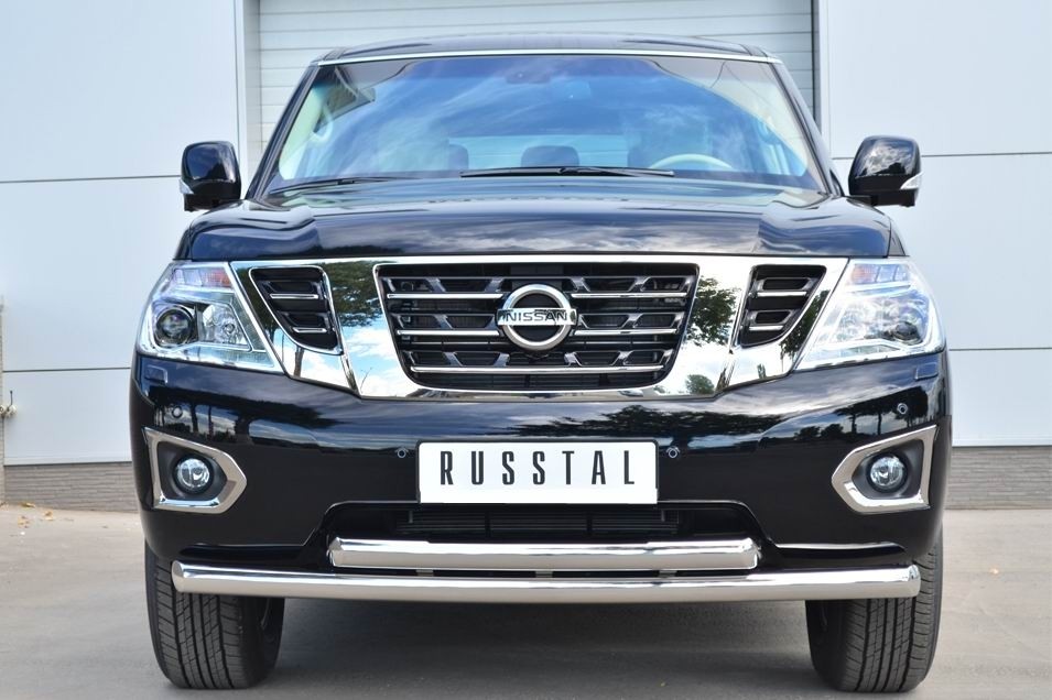 Руссталь PATZ-001730 защита переднего бампера d76 (дуга) d76 (дуга) на Nissan Patrol 2014-