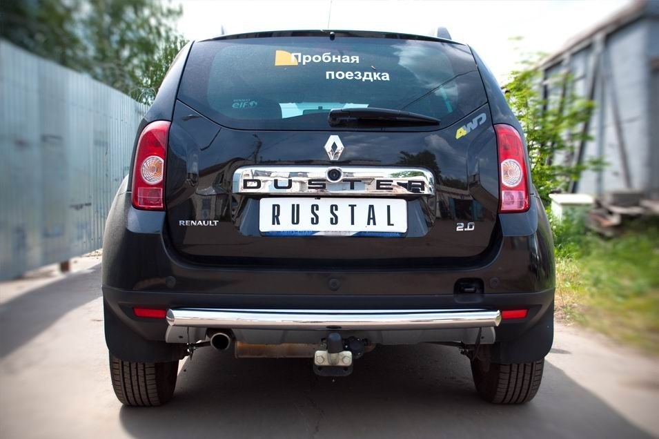 Руссталь RD4Z-000443 защита заднего бампера d63 (дуга) на Renault Duster 4x4 2011-2014