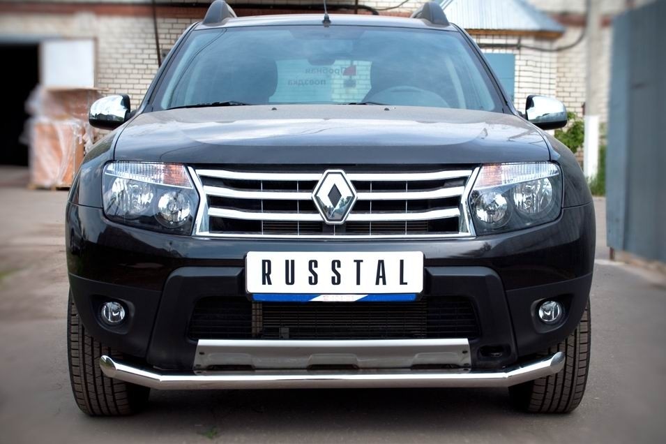 Руссталь RD4Z-000447 защита переднего бампера d63L на Renault Duster 4x4 2011-2014