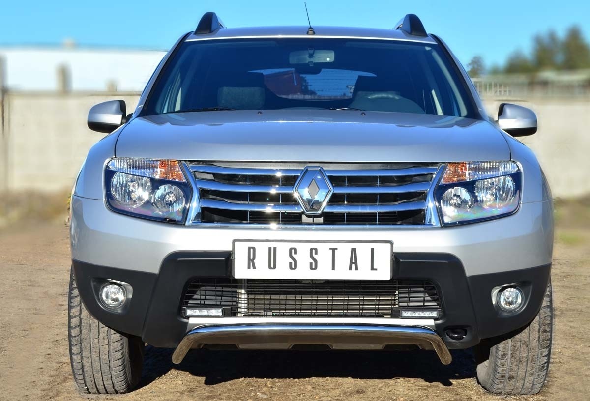 Руссталь RD4Z-001540 защита переднего бампера d42 волна на Renault Duster 4x4 2011-2014