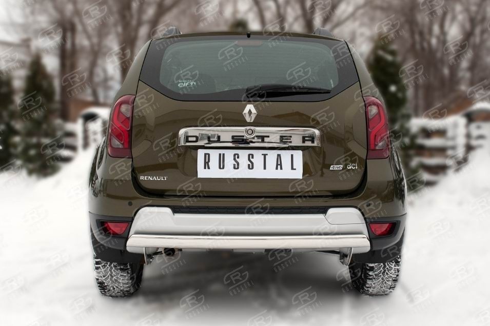 Руссталь RDZ-002183 защита заднего бампера d75х42 (дуга) на Renault Duster 2015-