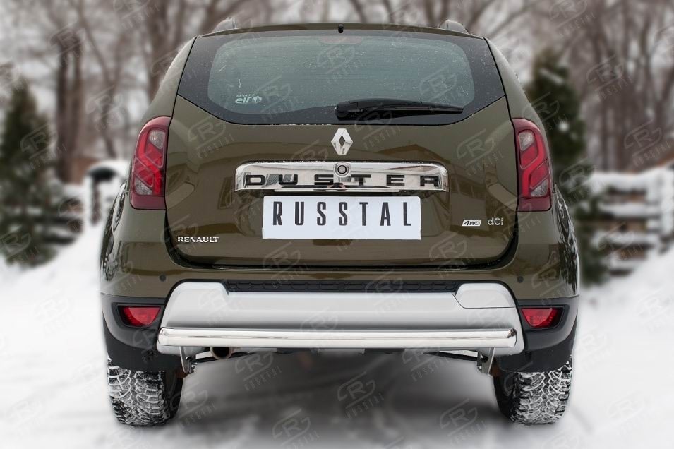 Руссталь RDZ-002184 защита заднего бампера d63 (дуга) на Renault Duster 2015-