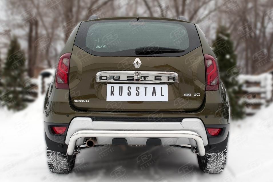 Руссталь RDZ-002188 защита заднего бампера d63 (волна) на Renault Duster 2015-