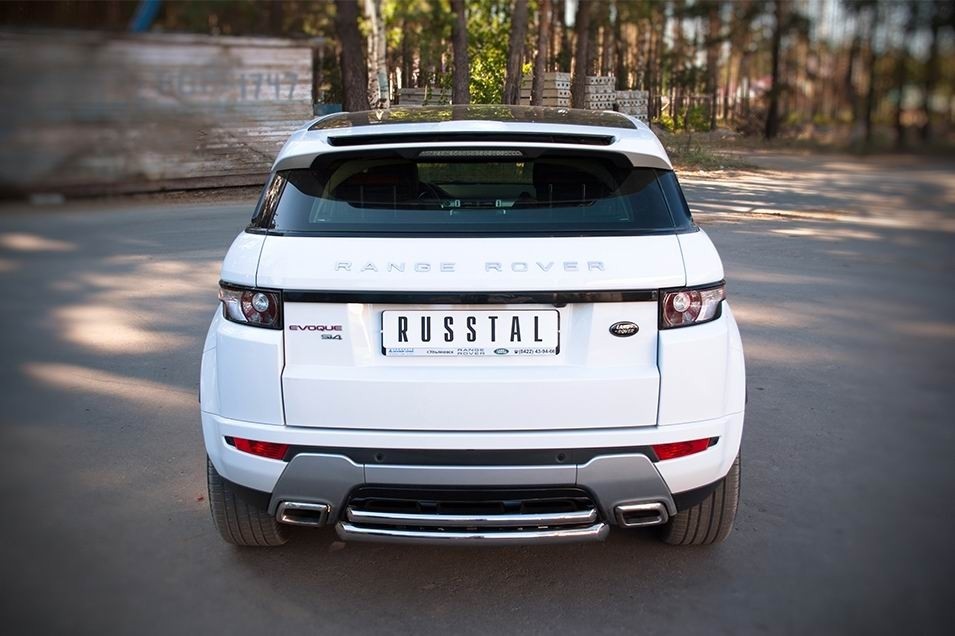 Руссталь REDZ-000666 защита заднего бампера d63/42 (дуга) на Land Rover Range Rover Evoque Dynamic 2011-