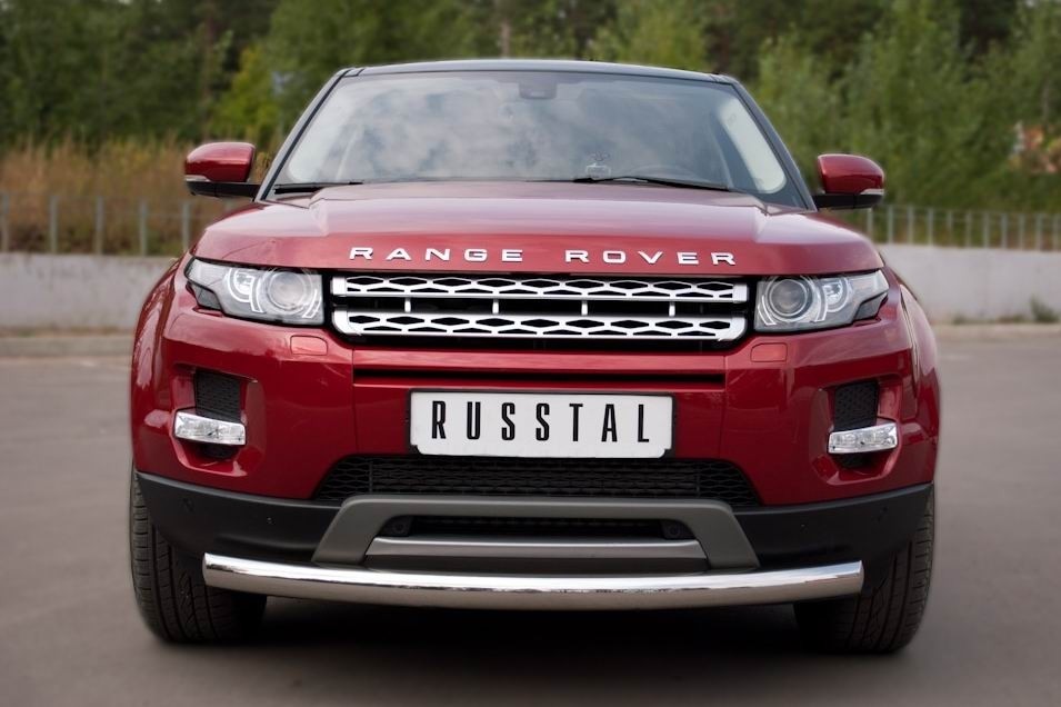 Руссталь REPZ-000802 защита переднего бампера d76(дуга) на Land Rover Range Rover Evoque Prestige U Pure 2011-