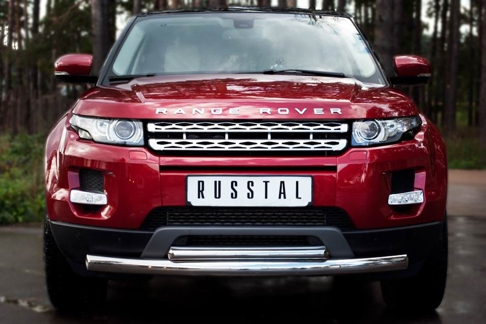 Руссталь REPZ-000803 защита переднего бампера D76_42 на Land Rover Range Rover Evoque Prestige U Pure 2011-