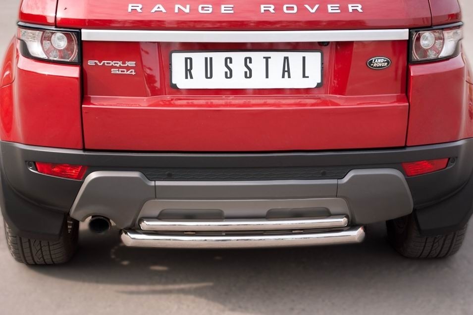 Руссталь REPZ-000809 защита заднего бампера d63_42 (дуга) на Land Rover Range Rover Evoque Prestige U Pure 2011-