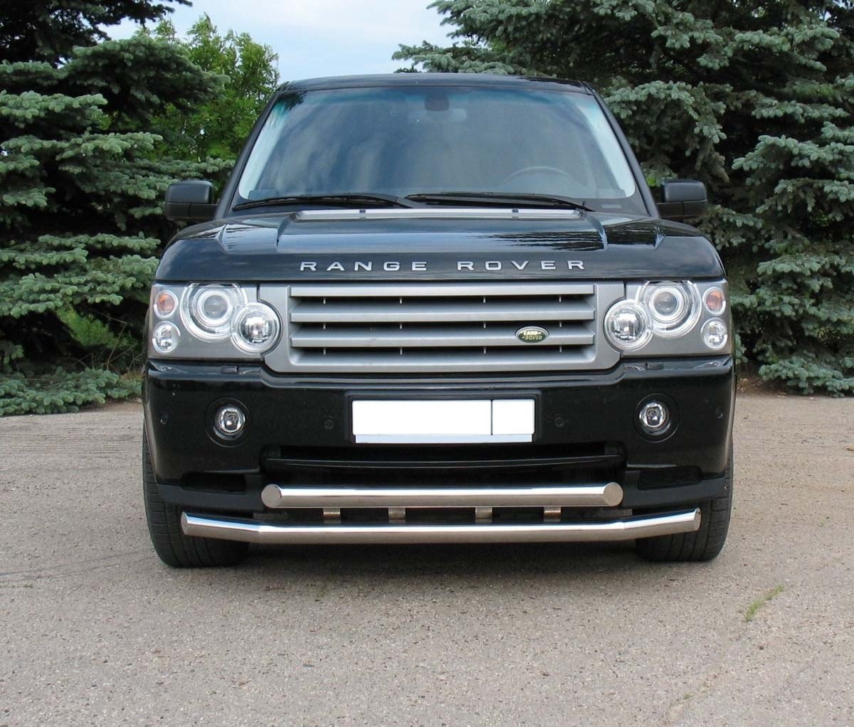 Руссталь RRZ-000332 защита переднего бампера d76/d76 на Land Rover Range Rover