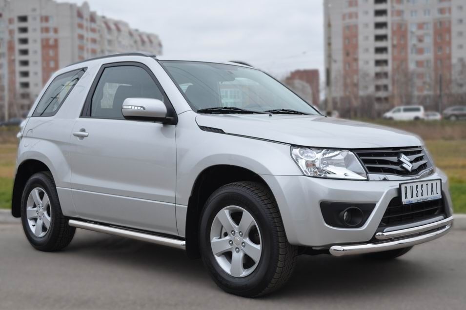 Руссталь SV3T-0011071 пороги труба d63 (со скошенными торцами) на Suzuki Grand Vitara 3дв. 2012-